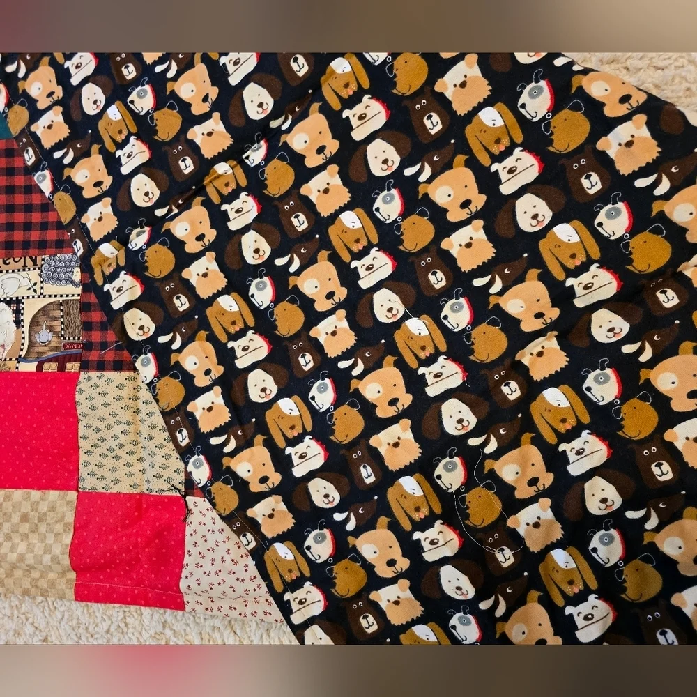 Noah's Ark Child's Quilt Lightweight Handmade EUC